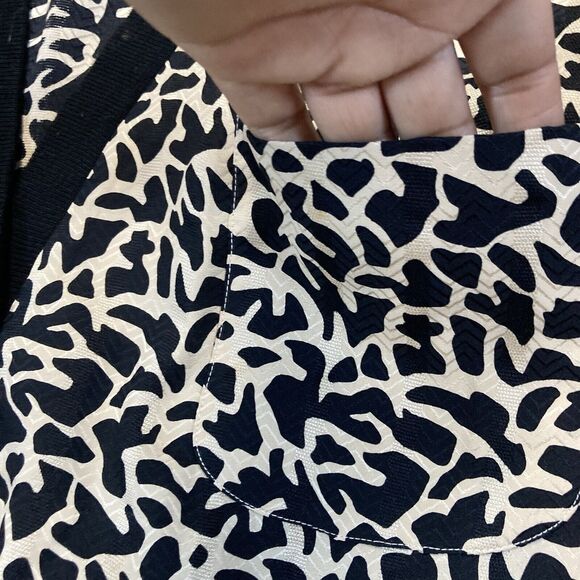 Richard Warren Top Women 12 Silk Printed Long Sleeve Pockets Button Up Vtg‎ - Picture 7 of 13